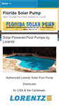 Mobile Screenshot of floridasolarpump.com